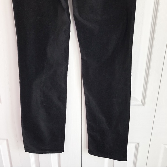 NWT DG2 by Diane Gilman Black Velvet Slim Straight Pants - Picture 15 of 15